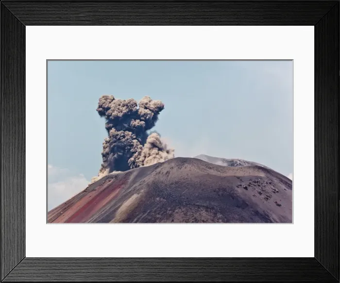 Framed Print : Indonesia, Sumatra, Java, Anak Krakatau. Smoke escaping from active volcano Anak Krakatau Framed Print : Indonesia, Sumatra, Java, Anak Krakatau. Smoke escaping from active volcano Anak Krakatau