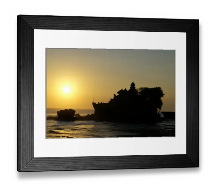 Framed Print : Indonesia, Bali, Tabanan. Tanah Lot temple at sunset Framed Print : Indonesia, Bali, Tabanan. Tanah Lot temple at sunset