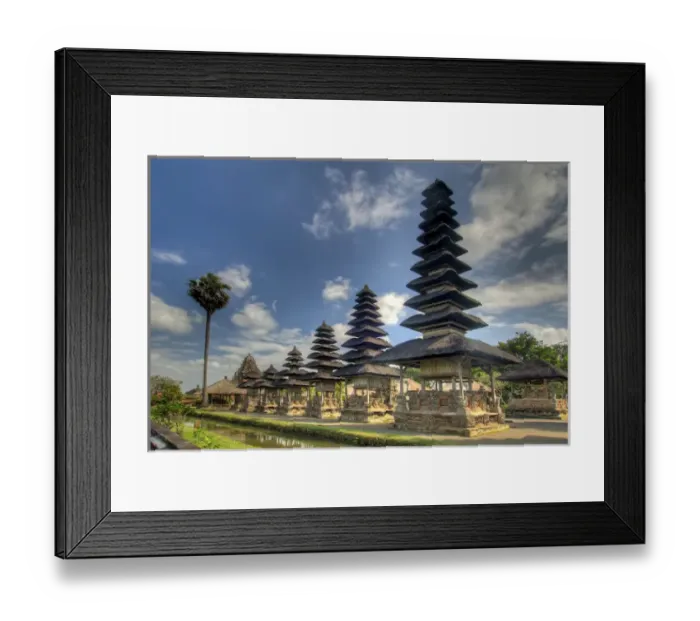 Framed Print : Indonesia, Bali, Mengwi. Scenic of Pura Taman Ayun temple Framed Print : Indonesia, Bali, Mengwi. Scenic of Pura Taman Ayun temple