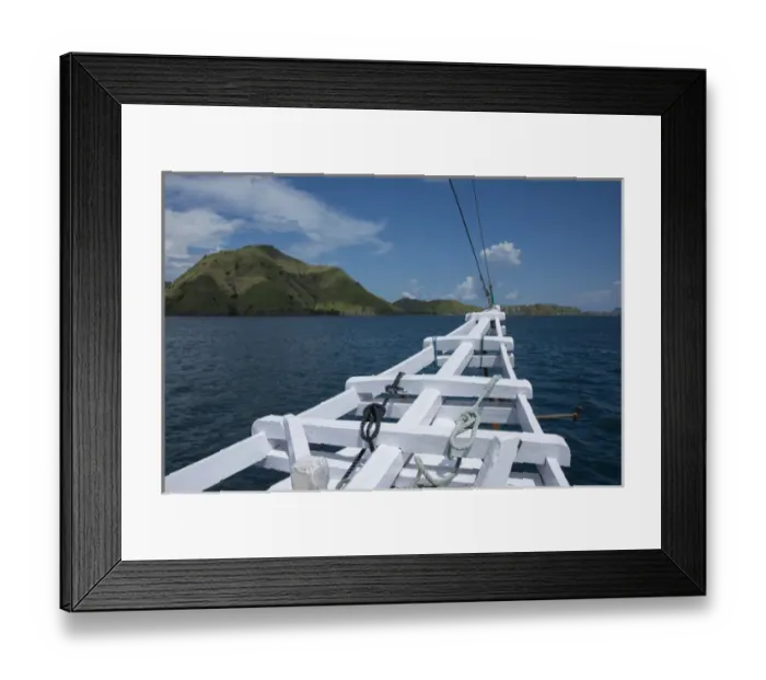 Framed Print : Indonesia, Komodo Island. Komodo National Park, UNESCO World Heritage Site