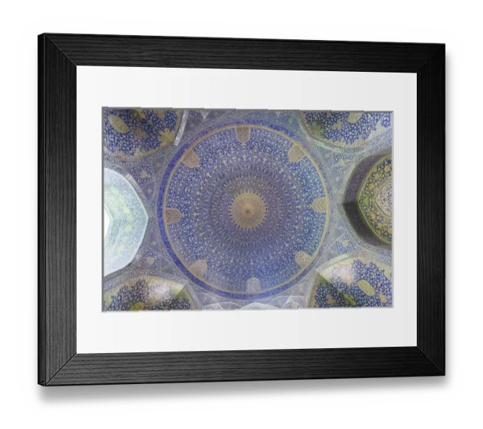 Framed Print : Iran, Central Iran, Esfahan, Naqsh-e Jahan Imam Square, Royal Mosque, interior mosaic Framed Print : Iran, Central Iran, Esfahan, Naqsh-e Jahan Imam Square, Royal Mosque, interior mosaic