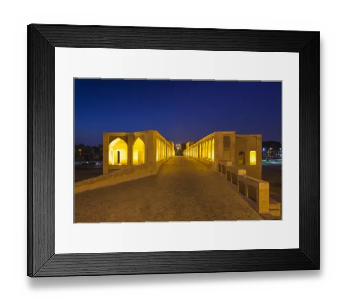 Framed Print : Iran, Central Iran, Esfahan, Si-o-Seh Bridge, dawn Framed Print : Iran, Central Iran, Esfahan, Si-o-Seh Bridge, dawn