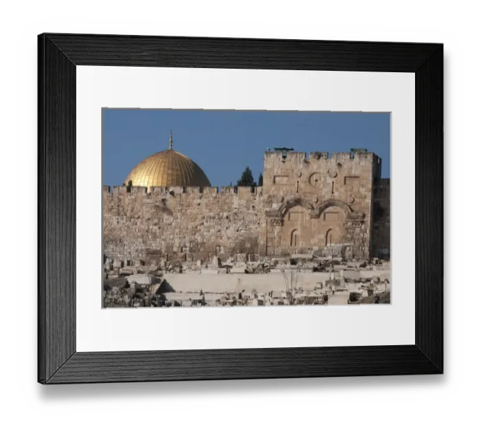 Framed Print : Israel, Jerusalem Dome of the Rock from the Mount of Olives Framed Print : Israel, Jerusalem Dome of the Rock from the Mount of Olives