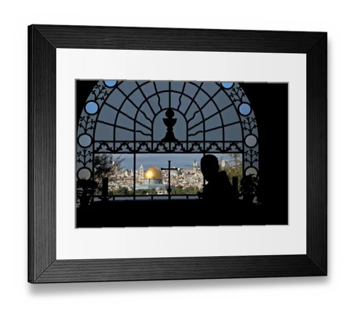 Framed Print : Israel, Jerusalem. The Franciscan Basilica of Dominus Flevit features a beautiful Framed Print : Israel, Jerusalem. The Franciscan Basilica of Dominus Flevit features a beautiful