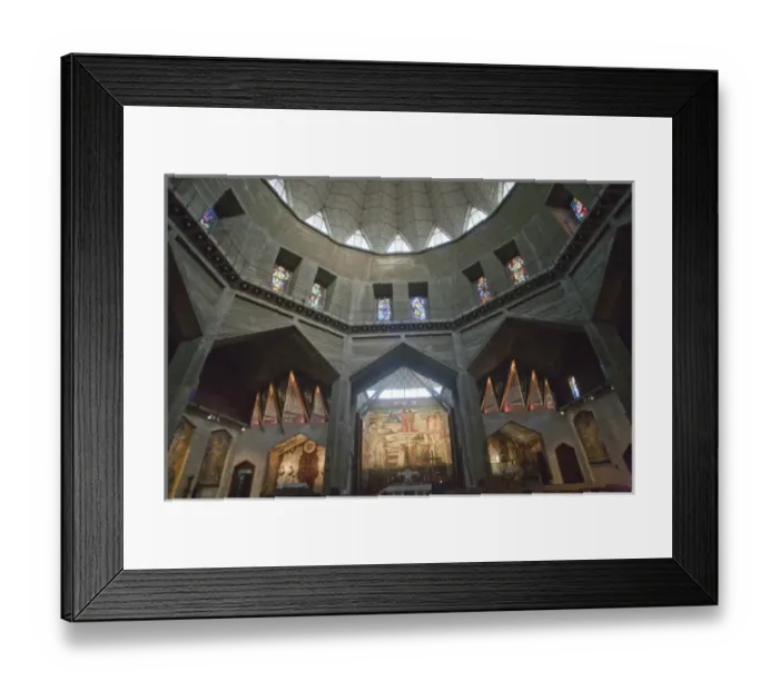 Framed Print : Sanctuary of the Basilica of the Annunciation, Nazareth, Israel