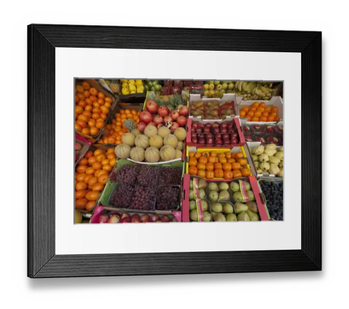 Framed Print : Israel, Tel Aviv a variety of fruit for sale at a fruit market Framed Print : Israel, Tel Aviv a variety of fruit for sale at a fruit market