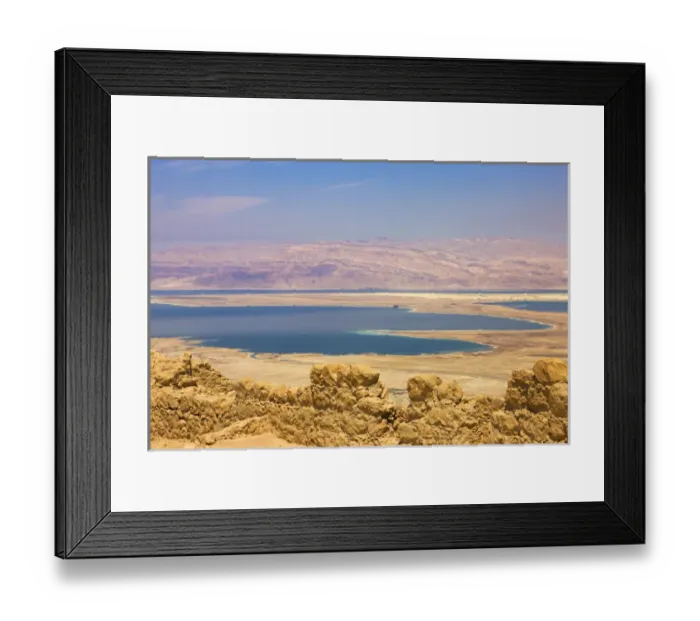 Framed Print : Masada ruins overlooking the Dead Sea, Southern District, Israel (UNESCO World Heritage Framed Print : Masada ruins overlooking the Dead Sea, Southern District, Israel (UNESCO World Heritage
