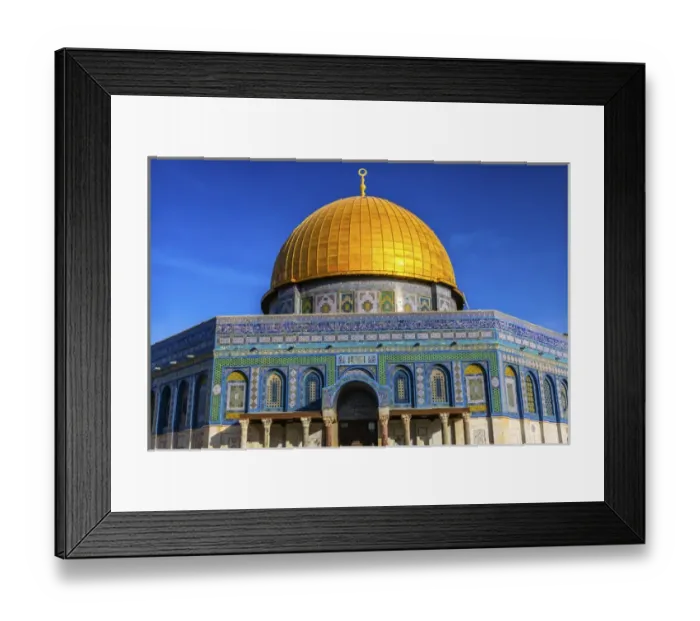 Framed Print : Dome of the Rock Islamic Mosque Temple Mount Jerusalem Israel Framed Print : Dome of the Rock Islamic Mosque Temple Mount Jerusalem Israel