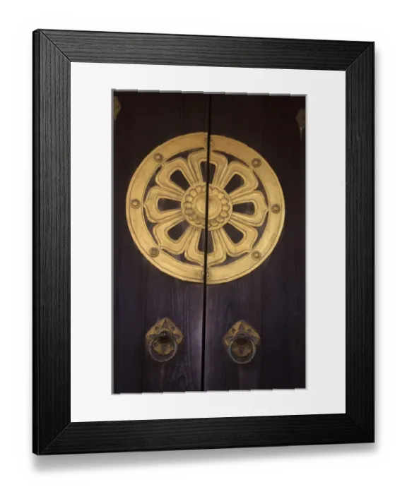 Framed Print : Ornate decorations at Narita Jinja (Shrine), a large Shinto shrine in the heart of Narita CIty