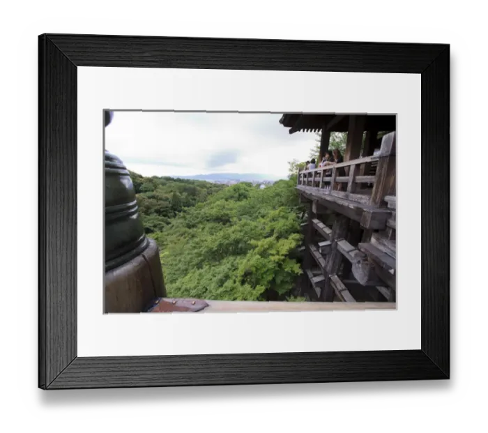 Framed Print : Kiyomizudera Temple is one of Kyotos most famous temples and sits on the side