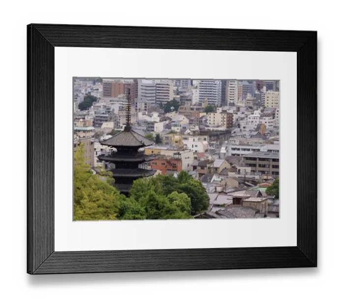 Framed Print : The five-tiered pagoda of To-ji, the tallest in Japan, looks out over the modern city of Kyoto Framed Print : The five-tiered pagoda of To-ji, the tallest in Japan, looks out over the modern city of Kyoto