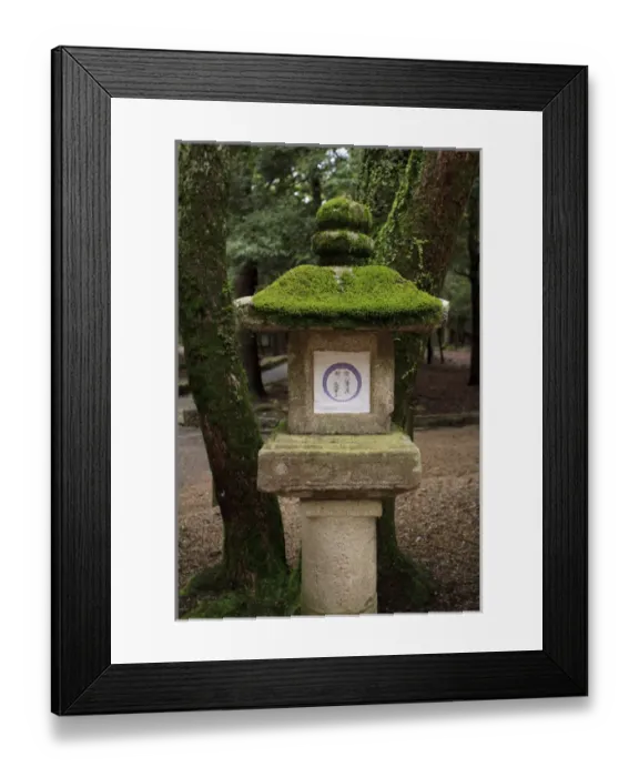 Framed Print : Kasuga-Taisha Shrine in Nara, Japan is famous for its large number of ancient stone Framed Print : Kasuga-Taisha Shrine in Nara, Japan is famous for its large number of ancient stone