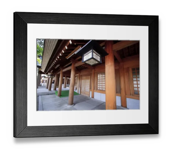 Framed Print : Decorative lanterns line the courtyard of Hokkaido Jingu in Sapporo, which is Hokkaido Framed Print : Decorative lanterns line the courtyard of Hokkaido Jingu in Sapporo, which is Hokkaido