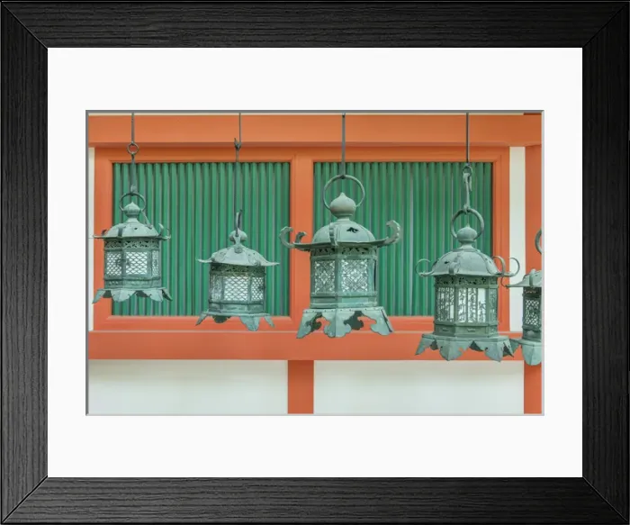 Framed Print : Japan, Nara, Kasuga Shrine Lanterns