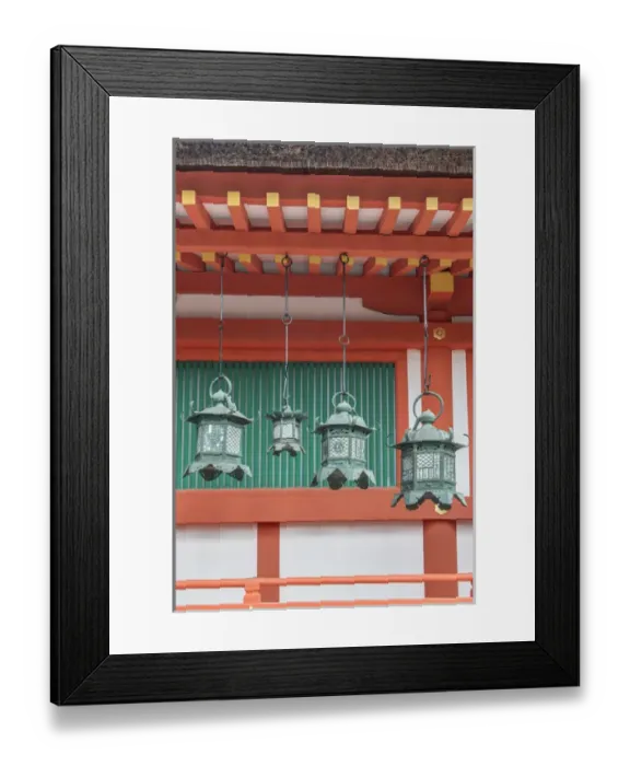 Framed Print : Japan, Nara, Kasuga Shrine Lanterns