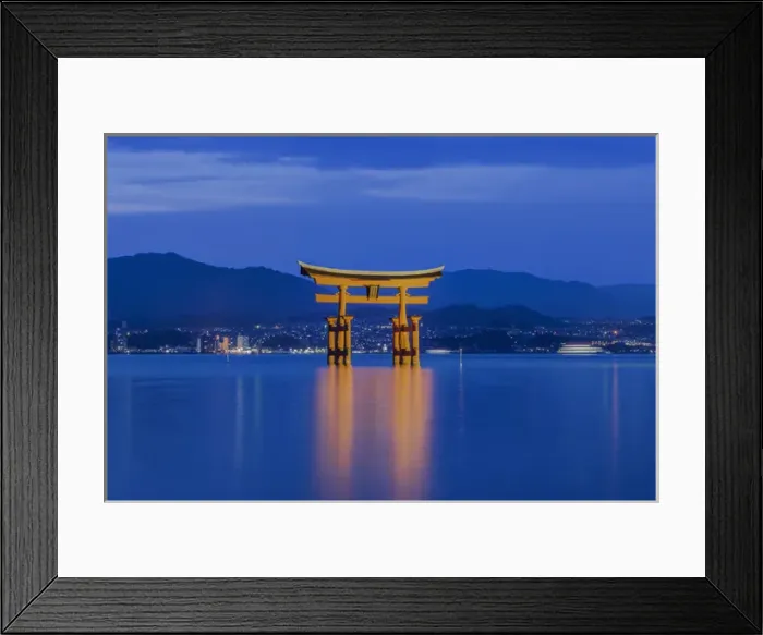 Framed Print : Japan, Miyajima, Itsukushima Shrine, Twilight Floating Torii Gate Framed Print : Japan, Miyajima, Itsukushima Shrine, Twilight Floating Torii Gate