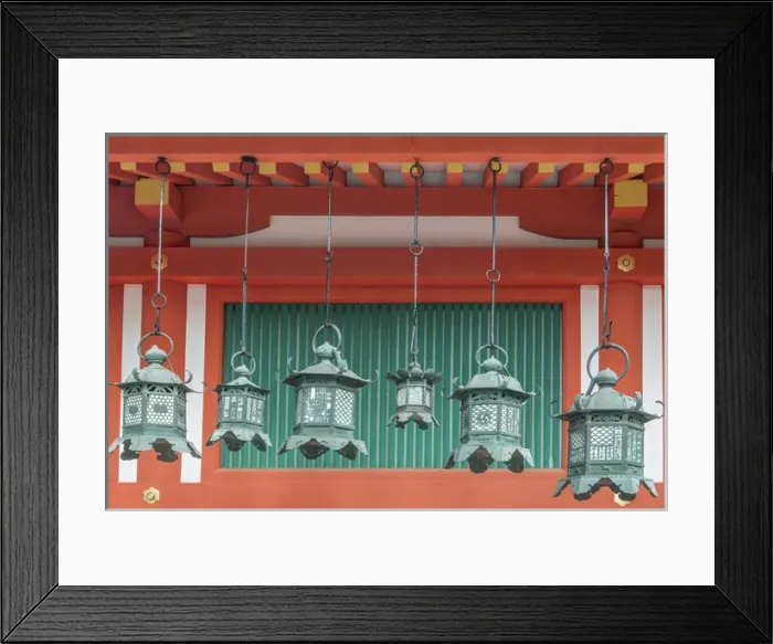Framed Print : Japan, Nara, Kasuga Shrine Lanterns