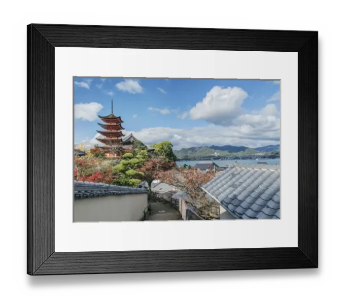 Framed Print : Japan, Miyajima, Toyokuni Shrine Pagoda