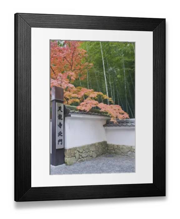 Framed Print : Japan, Kyoto, Arashiyama, Sagano, Tenryuji Temple North Gate Framed Print : Japan, Kyoto, Arashiyama, Sagano, Tenryuji Temple North Gate