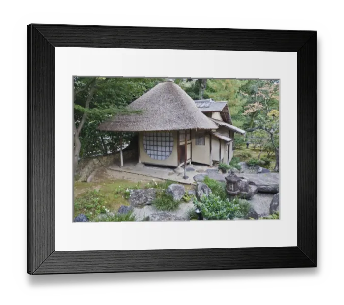 Framed Print : Japan, Kyoto, Kodai-ji Temple, Tea House in Japanese Garden Framed Print : Japan, Kyoto, Kodai-ji Temple, Tea House in Japanese Garden