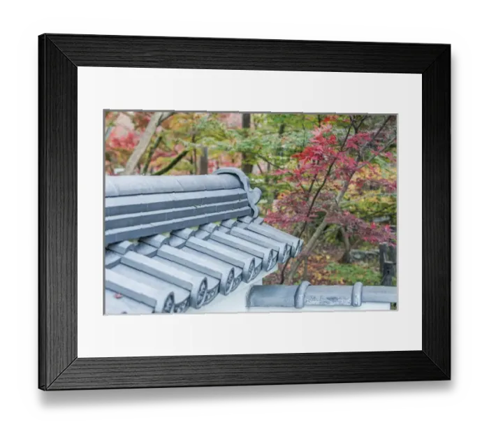 Framed Print : Japan, Kyoto, Autumn Color at Eikando Temple