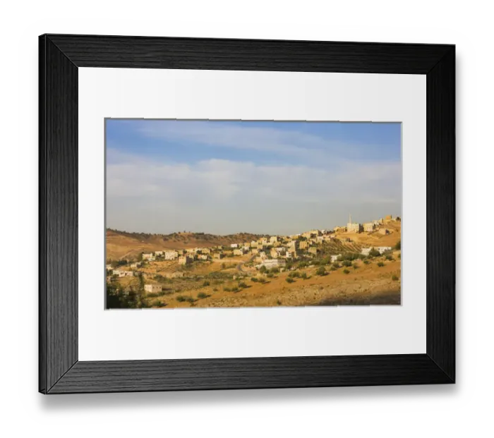 Framed Print : Aerial view of suburban area of Amman, Jordan Framed Print : Aerial view of suburban area of Amman, Jordan
