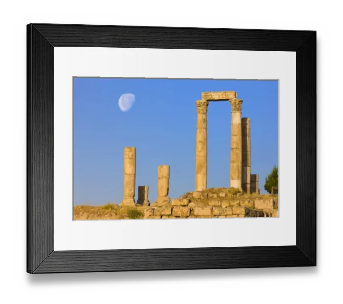 Framed Print : Hercules Temple, Jabal Al-Qal a, Amman, Jordan Framed Print : Hercules Temple, Jabal Al-Qal a, Amman, Jordan
