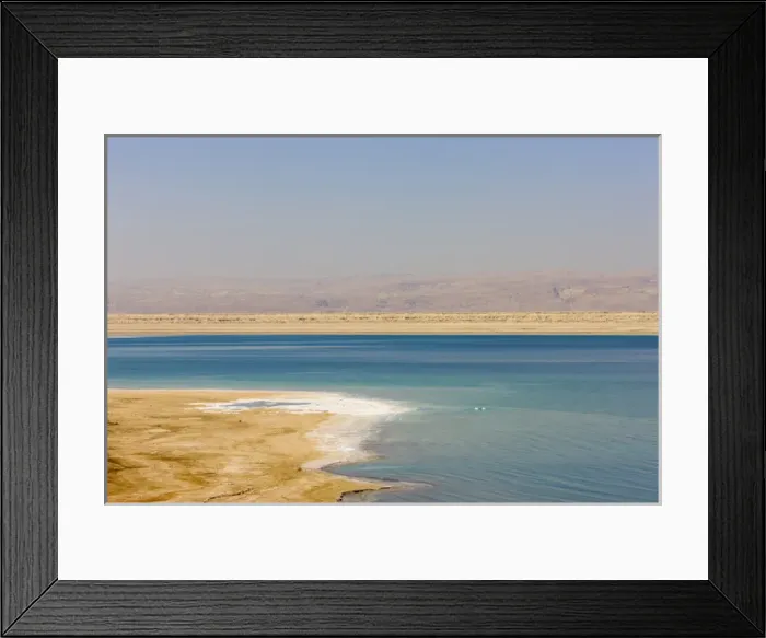 Framed Print : Beach along the Dead Sea, Jordan Framed Print : Beach along the Dead Sea, Jordan