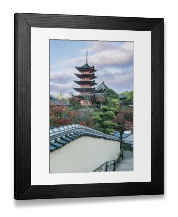 Framed Print : Japan, Miyajima, Toyokuni Shrine Pagoda