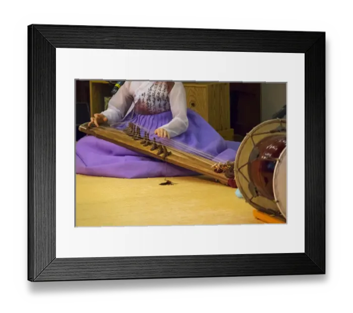 Framed Print : Asia, South Korea, Incheon, Incheon Airport, is known for the Traditional Music Performances