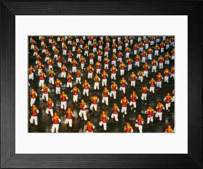 Framed Print : Dancers and Acorbats at Arirang, the mass games of North Korea Framed Print : Dancers and Acorbats at Arirang, the mass games of North Korea