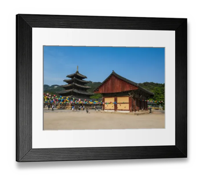 Framed Print : Beopjusa Temple Complex, South Korea