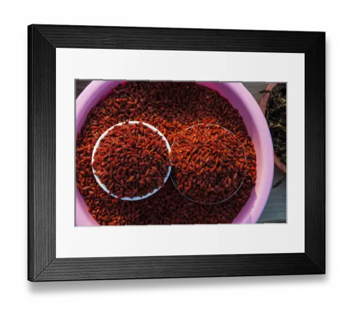 Framed Print : Red chili for sale, Beopjusa Temple Complex, South Korea Framed Print : Red chili for sale, Beopjusa Temple Complex, South Korea