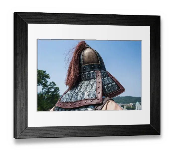 Framed Print : Traditional helmet of a guard at the changing of the guard ceremony, Gongsanseong Framed Print : Traditional helmet of a guard at the changing of the guard ceremony, Gongsanseong