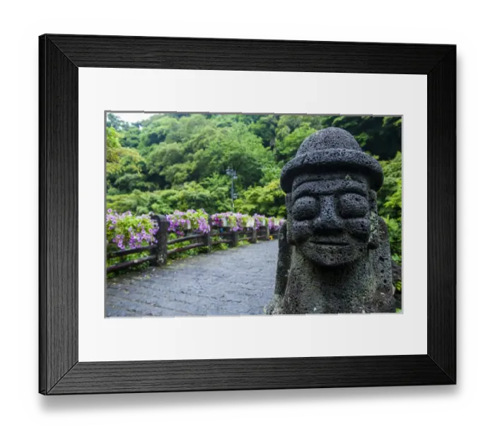 Framed Print : Basalt statue in Seogwipo in the Unesco world heritage sight the island of Jejudo Framed Print : Basalt statue in Seogwipo in the Unesco world heritage sight the island of Jejudo