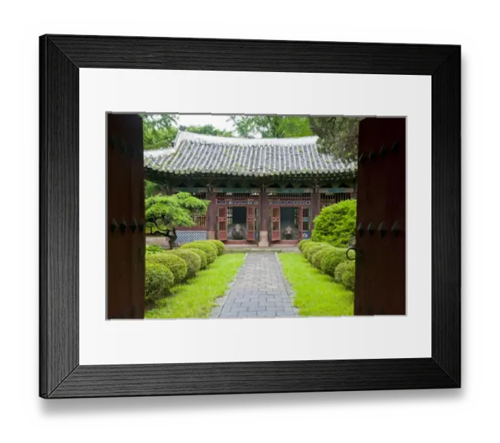 Framed Print : Old traditional temple in Kaesong, North Korea Framed Print : Old traditional temple in Kaesong, North Korea