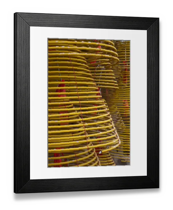 Framed Print : Asia, China, Macau. Coils of incense at the A-Ma Temple, the oldest temple in Macau