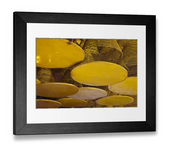 Framed Print : Asia, China, Macau. Coils of incense at the A-Ma Temple, the oldest temple in Macau