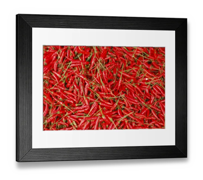 Framed Print : Malaysia, Borneo, Semporna, hot chili Framed Print : Malaysia, Borneo, Semporna, hot chili