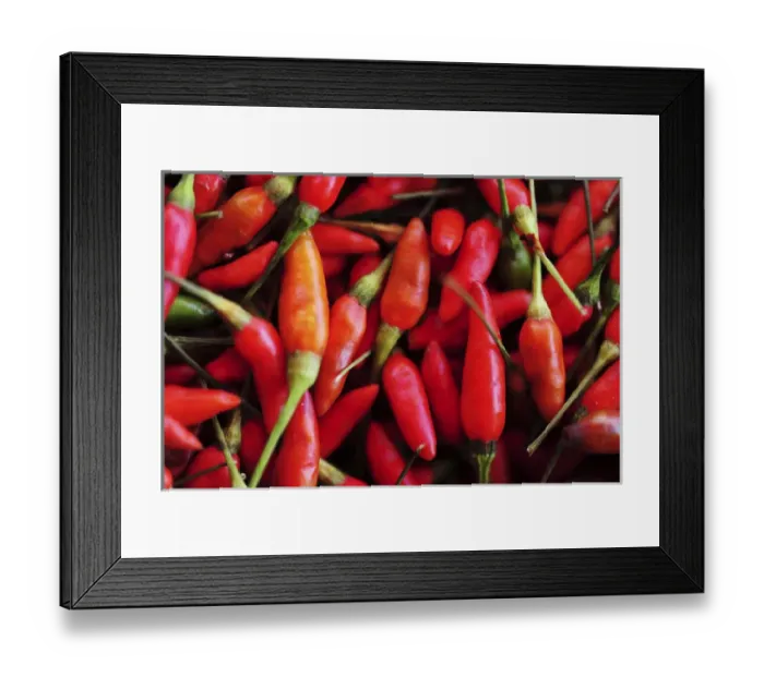 Framed Print : Malaysia, Borneo, Semporna, hot chili Framed Print : Malaysia, Borneo, Semporna, hot chili