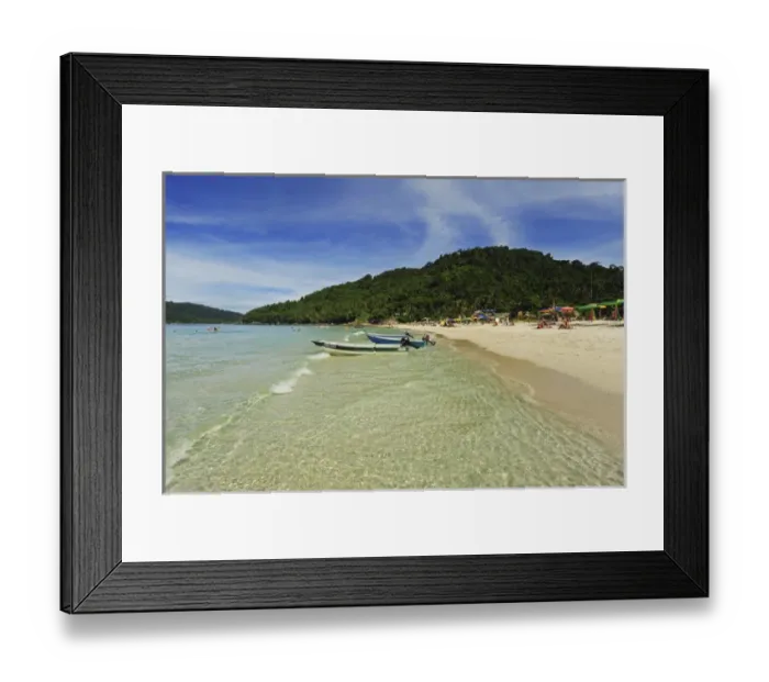 Framed Print : Malaysia, Perhentian Islands, Perhentian Kecil, beautiful white sand beach Framed Print : Malaysia, Perhentian Islands, Perhentian Kecil, beautiful white sand beach