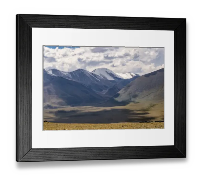 Framed Print : Asia, Mongolia, Western Mongolia, Khovd Province, Altan Hokhii, mountins, high desert valley