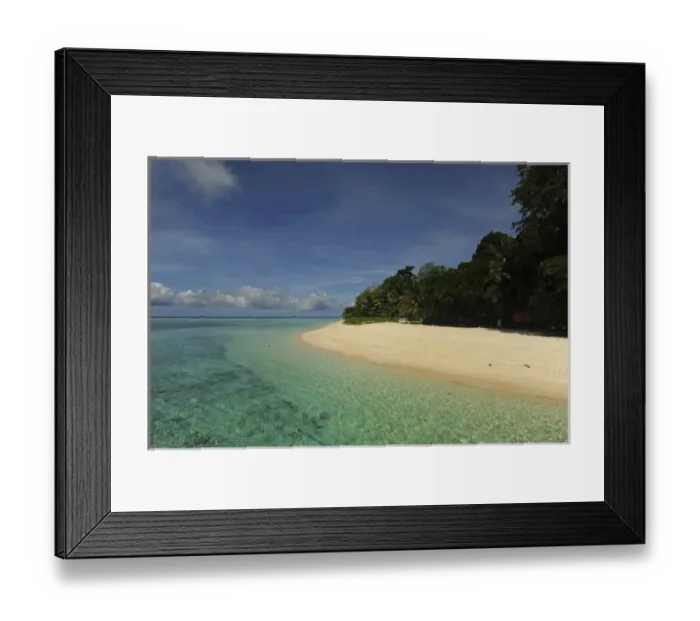 Framed Print : Malaysia, Borneo, Semporna Archipelago, Sipadan, idyllic beach with white sand Framed Print : Malaysia, Borneo, Semporna Archipelago, Sipadan, idyllic beach with white sand