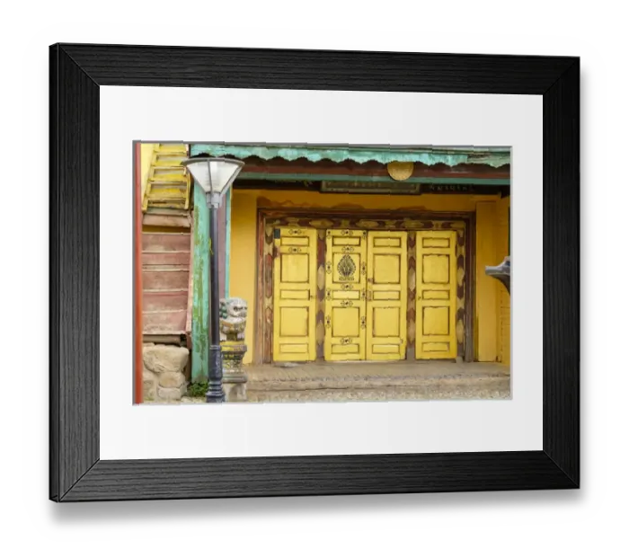 Framed Print : Asia, Mongolia, Ulaanbaatar, Gandantegchinlen (Gandan) Monastery