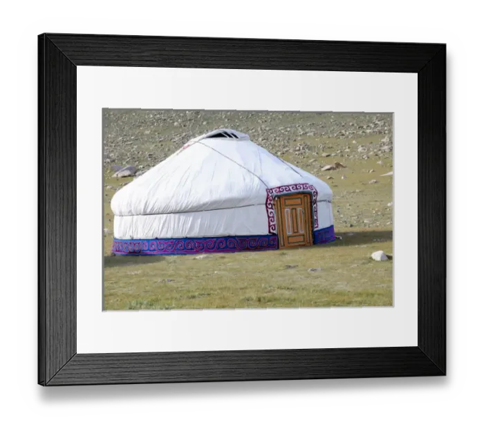 Framed Print : Asia, Mongolia, Western Mongolia, Khovd Province, Gashuun Suhayt. felt-lines, Nomad Gers (Yurts) Framed Print : Asia, Mongolia, Western Mongolia, Khovd Province, Gashuun Suhayt. felt-lines, Nomad Gers (Yurts)