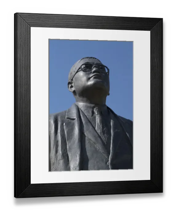 Framed Print : Asia, Mongolia, Ulaanbaatar. Sanjsurengiin Zorig statue. Editorial Only Framed Print : Asia, Mongolia, Ulaanbaatar. Sanjsurengiin Zorig statue. Editorial Only