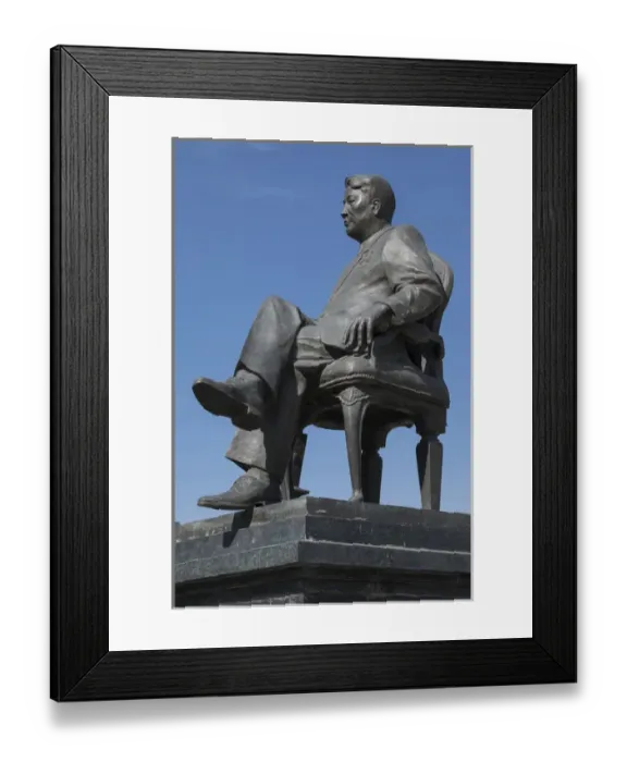 Framed Print : Asia, Mongolia, Ulaanbaatar. Statue of Yumjaagiin Tsedenbal. Editorial Only Framed Print : Asia, Mongolia, Ulaanbaatar. Statue of Yumjaagiin Tsedenbal. Editorial Only