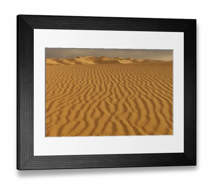 Framed Print : Sand Dunes at Sunset. Gobi Desert. Mongolia Framed Print : Sand Dunes at Sunset. Gobi Desert. Mongolia