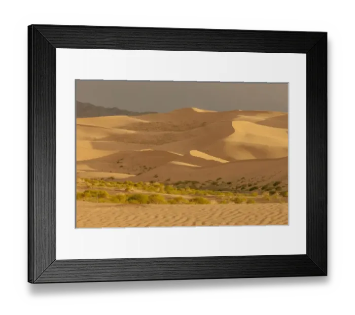 Framed Print : Sand Dunes at Sunset. Gobi Desert. Mongolia Framed Print : Sand Dunes at Sunset. Gobi Desert. Mongolia