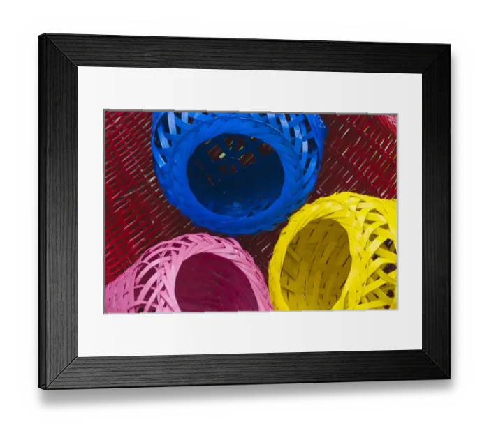 Framed Print : Colorful baskets, Manila, Philippines Framed Print : Colorful baskets, Manila, Philippines